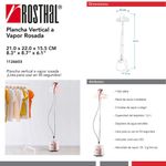 Plancha a Vapor Vertical Rosada