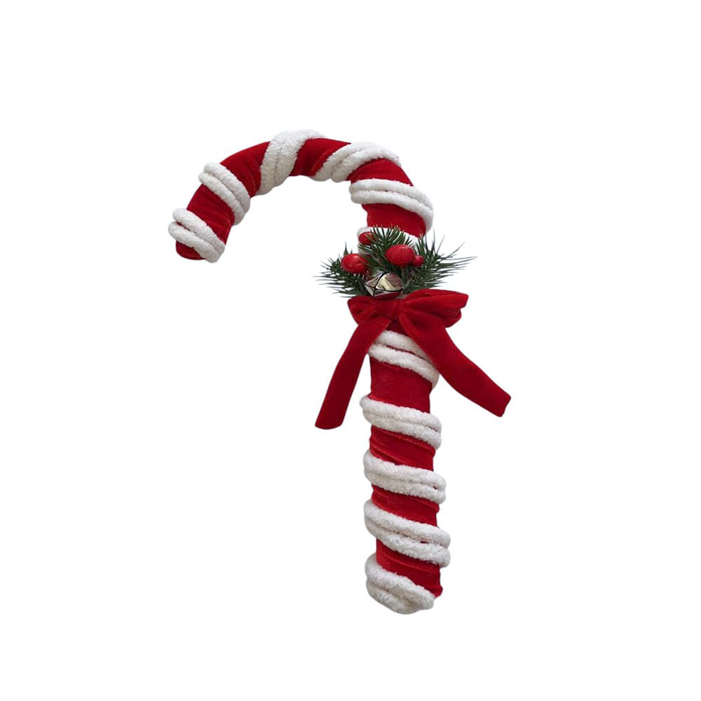 Bastón Navideño Rojo Verde y Blanco 34x14x5 Cm - Empresas Cemaco