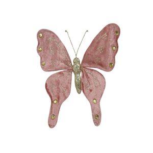 Mariposa Decorativa con Detalles de Brillo y Pedrería