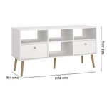 Mueble Auxiliar Blanco con 2 Cajones