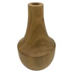 Portavelas de Madera tipo Botella Decorativo