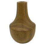 Portavelas de Madera tipo Botella Decorativo