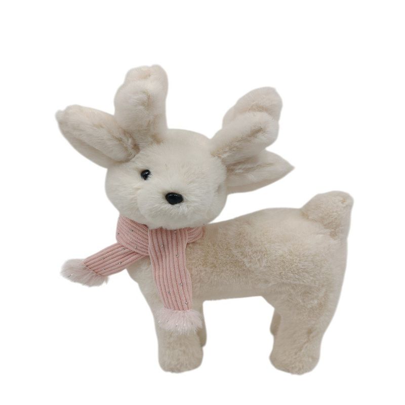 Reno Decorativo Color Crema con Rosado