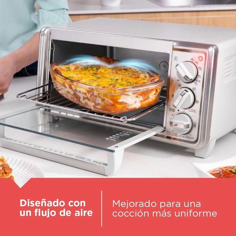 Horno Tostador para 4 Rebanadas con 4 Funciones
