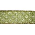 Listón Verde con Blanco Transparente