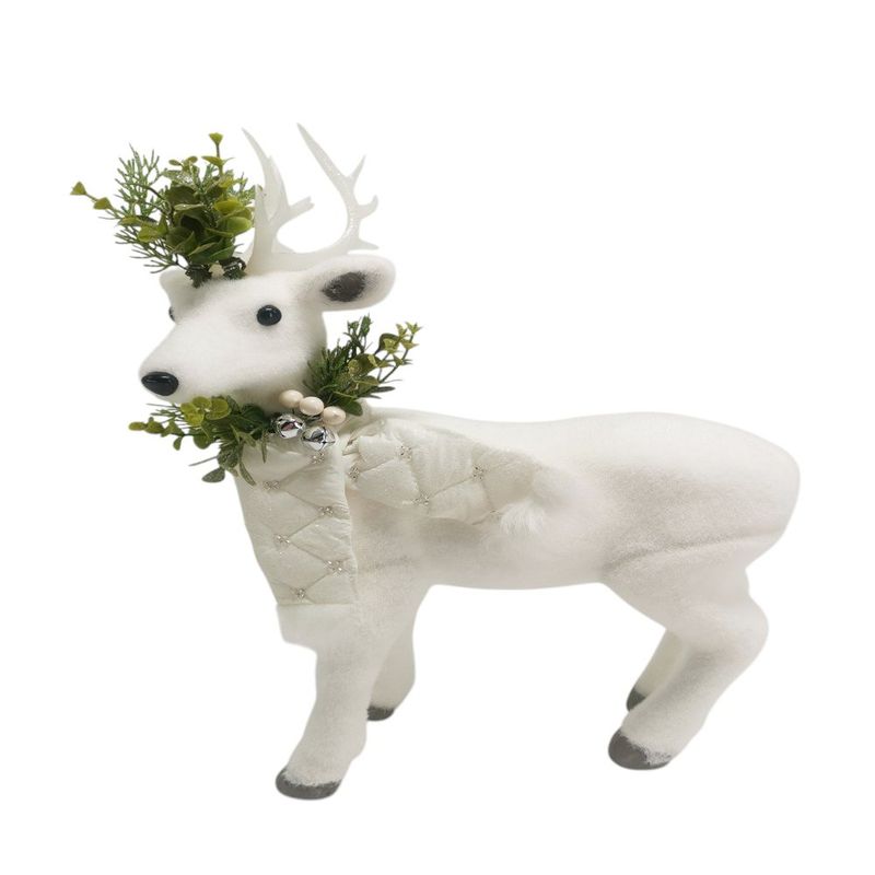 Reno Parado Blanco con Verde
