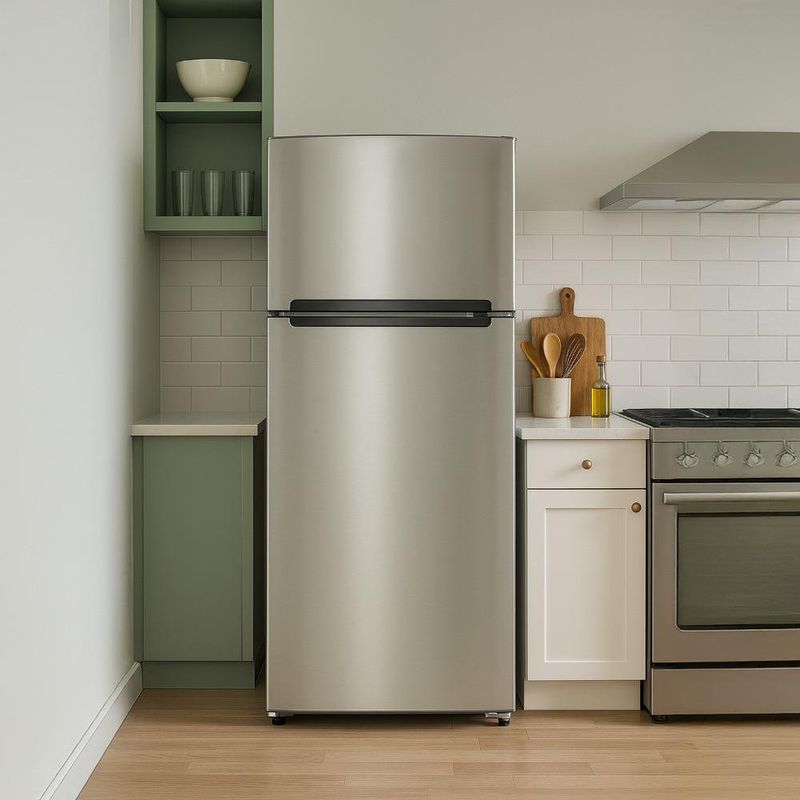 Refrigerador Top Mount 17 Pies³ Acero Inoxidable