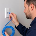 Cable de Datos Utp Categoría 5 Azul 7.62 M