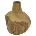 Portavelas de Madera Rústico tipo Botella