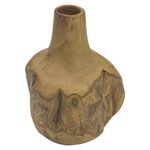 Portavelas de Madera Rústico tipo Botella