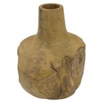 Portavelas de Madera Rústico tipo Botella