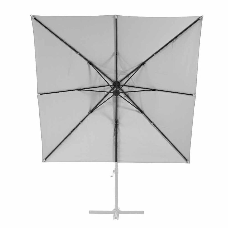 Repuesto para Sombrilla Lateral Sonora LED de Poliéster 286 x 286 cm Color Blanco