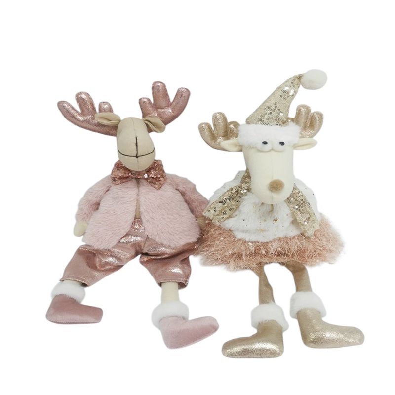 Set de 2 Figuras Decorativas Sentados