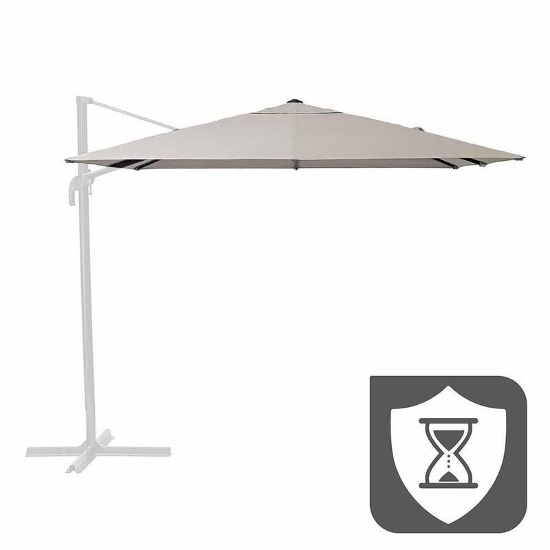 Repuesto para Sombrilla Lateral Sonora LED de Poliéster 286 x 286 cm Color Taupe