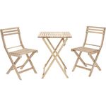 Set de Muebles de Balcón Origami para 2 Personas Color Beige