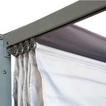 Pérgola de Acero y Aluminio Horali Color Gris Antracita de 297 x 297 Cm