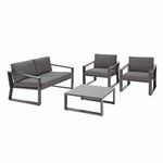 Set de Exterior Coffee Lyra Gris 4 Pzas