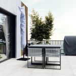 Set de Jardín Compass de Acero para 4 Personas Color Gris