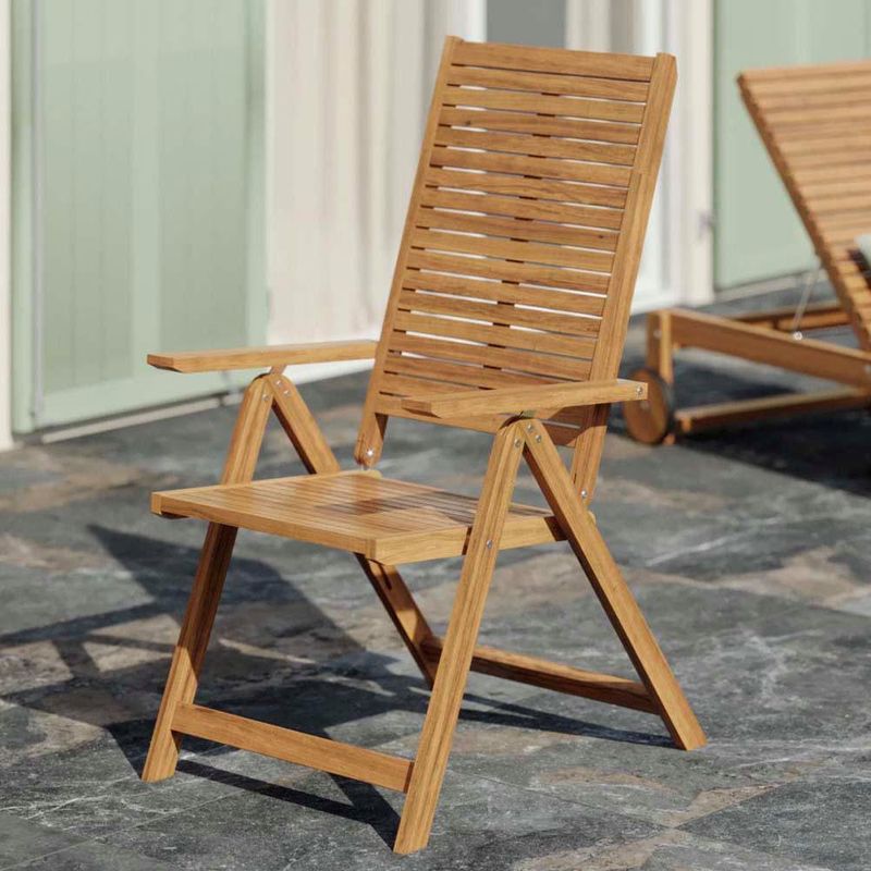 Sillón de Jardín Multiposición Solaris II de Acacia Color Madera
