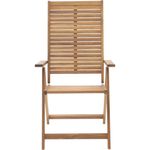 Sillón de Jardín Multiposición Solaris II de Acacia Color Madera