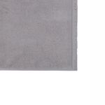 Alfombra de Baño con Diseño Liso de 50 x 80 cm Color Gris Claro