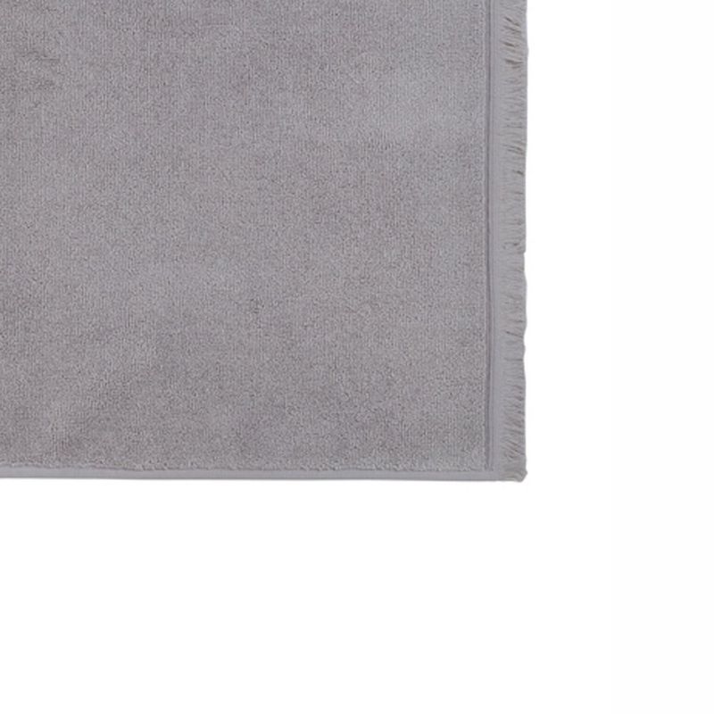 Alfombra de Baño con Diseño Liso de 50 x 80 cm Color Gris Claro