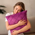 Cojín Relleno Decorativo Morado 45 x 45 Cm