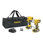 Set de Rotomartillo y Destornillador de Impacto Inalámbricos de 20 V 2 Ah