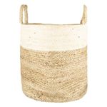 Cesta Cilíndrica de Fibra Natural