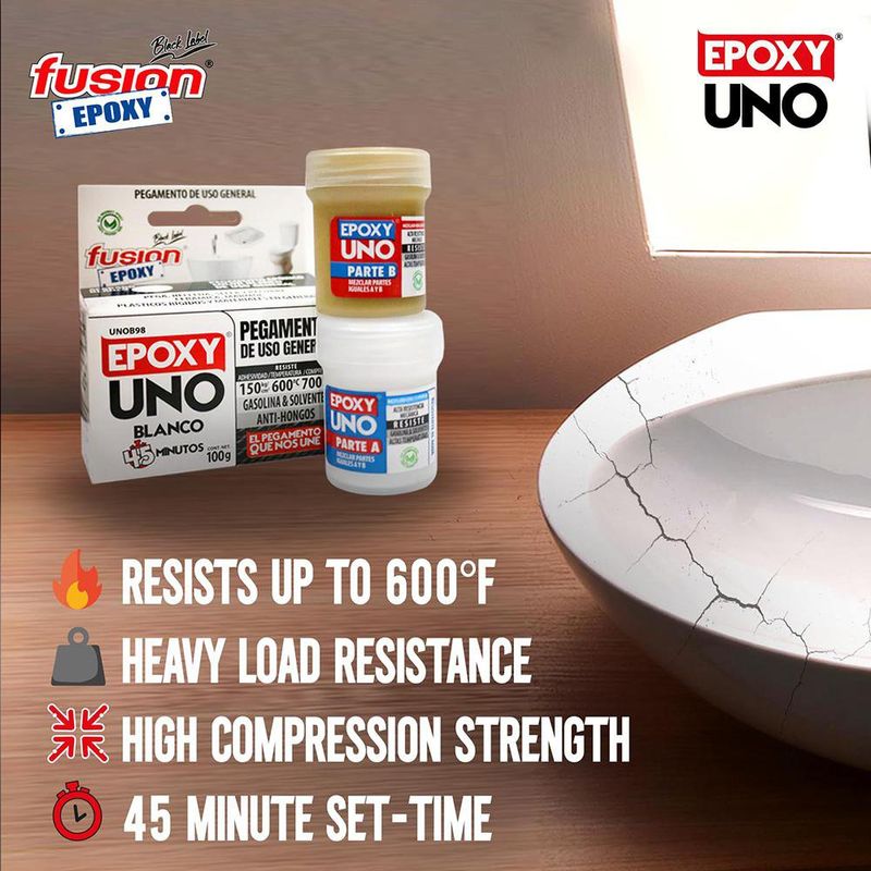 Adhesivo Epóxico Negro Industrial y Automotriz 100 G