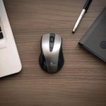 Mouse Inalámbrico de 2.4 Ghz Gris y Negro