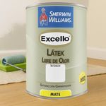 Pintura Excello Látex Libre de Olor Mate Ultra Blanco 1/4 Gal