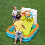 Centro de Juego Inflable 3 en 1 Kick ’N Swish