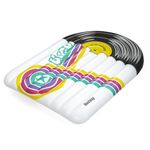 Flotador Inflable Tipo Cama con Diseño Disco Retro