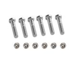 Set de 6 Tornillos Hexagonales de Acero Inoxidable Completo de 5/16 x 3/4 Plg