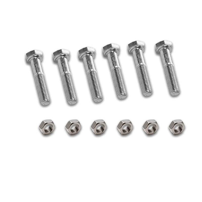 Set de 6 Tornillos Hexagonales de Acero Inoxidable Completo de 5/16 x 3/4 Plg