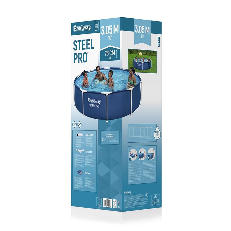Set de Piscina Steel Pro Redonda