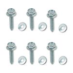 Tornillo Polser con Arandela para Fijación de 3/8 x 2 1/2 Plg en Set de 10 Uds