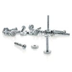 Tornillo Estufa Cabeza Pan con Tuerca Set 6 Pzas 3/16x1 1/2 Plg