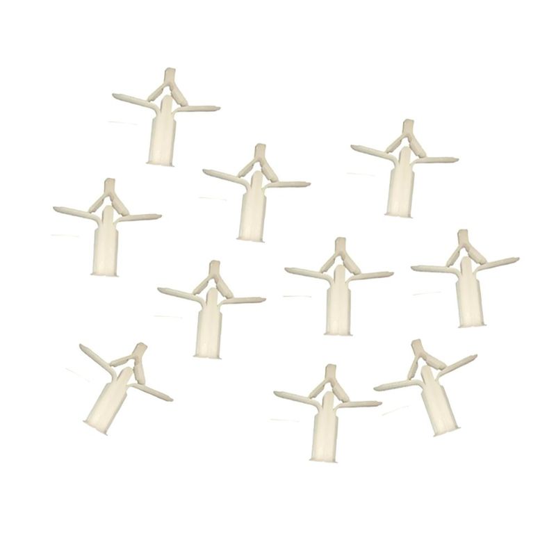 Tarugo Mariposa de Plástico 3/8x1 Plg Set 10 Pzas