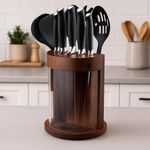 Block de 11 Cuchillos y Utensilios de Cocina