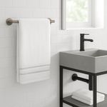 Toalla de Manos Blanco y Gris