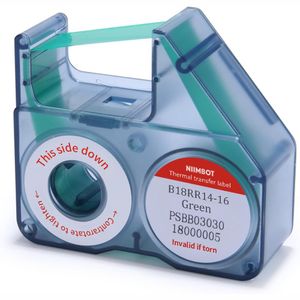 Cinta Etiqueta Verde 14 Mm × 16 M