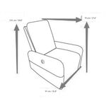 Sillón Reclinable Adara Blanco 91x70x10 Cm