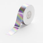 Etiquetas Térmicas Transfer Holograma Plata 190 Uds 14×30 Mm