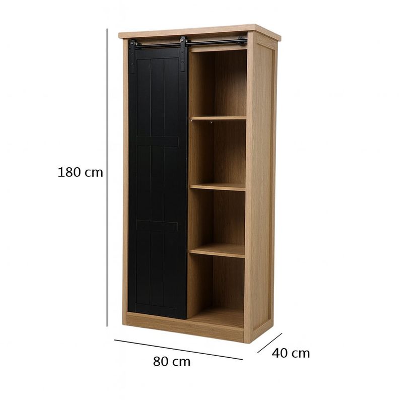 Mueble con 5 Niveles y Puerta Corrediza Fiore