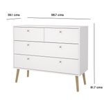 Gavetero Zoe Blanco de 4 Gavetas