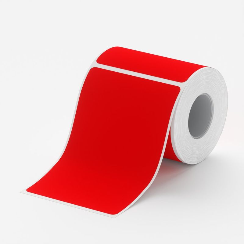 Etiquetas Térmicas 125 Uds Rojas 40×60 Mm