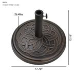 Base para Sombrilla Bronce de Exterior