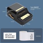 Impresora Portátil de Etiquetas Térmica B21S Pro Negra